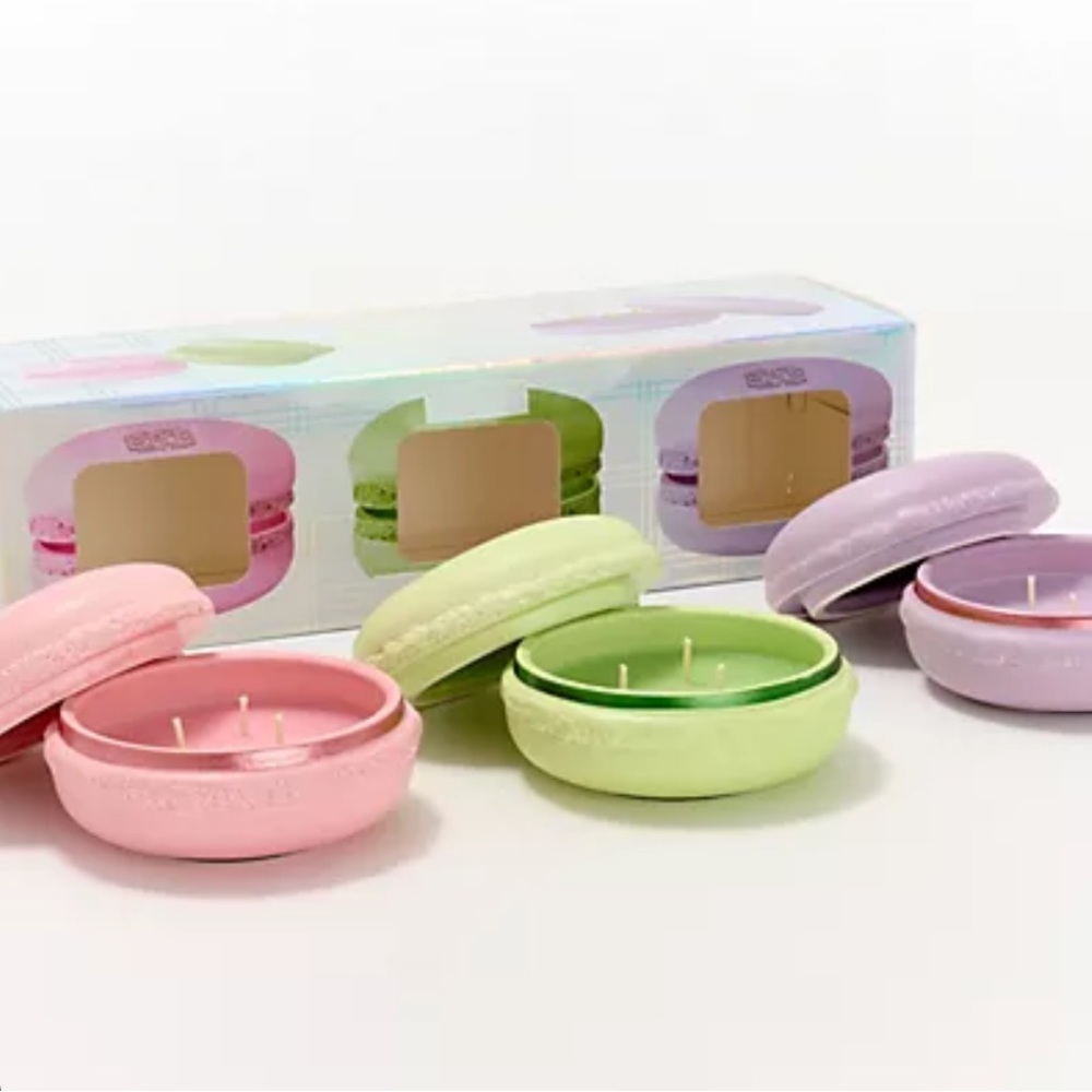 New! Macaron Scented Candle Set - Pastel Collection